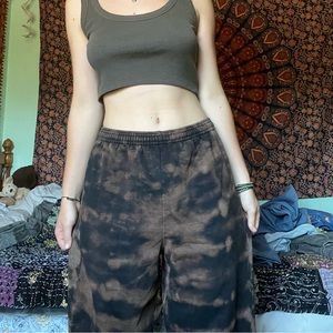 Black and Brown Tie Dye Sweatpants